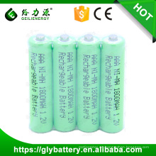 4 piezas por paquete NIMH AAA 1800mah Batería Recargable 1.2V